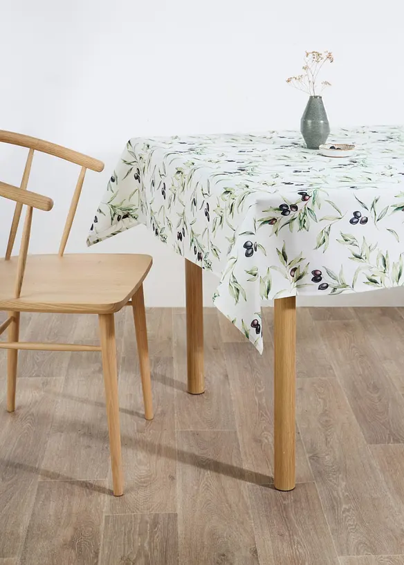 Bordduk med olivengrenm&oslash;nster, vannavvisende, bonprix