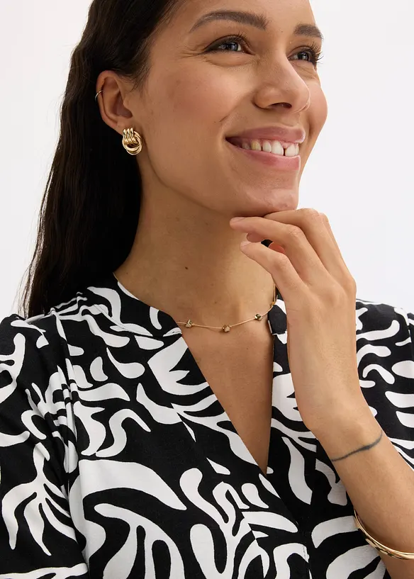 Tunikakjole i myk viskosemiks, bonprix