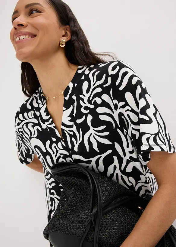 Tunikakjole i myk viskosemiks, bonprix