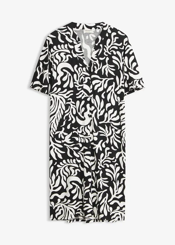 Tunikakjole i myk viskosemiks, bonprix