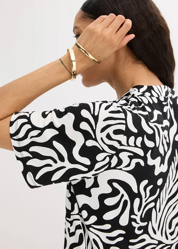 Tunikakjole i myk viskosemiks, bonprix