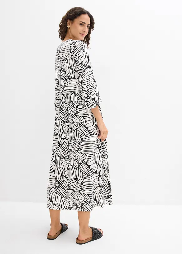 Tunikakjole i myk viskosemiks, bonprix