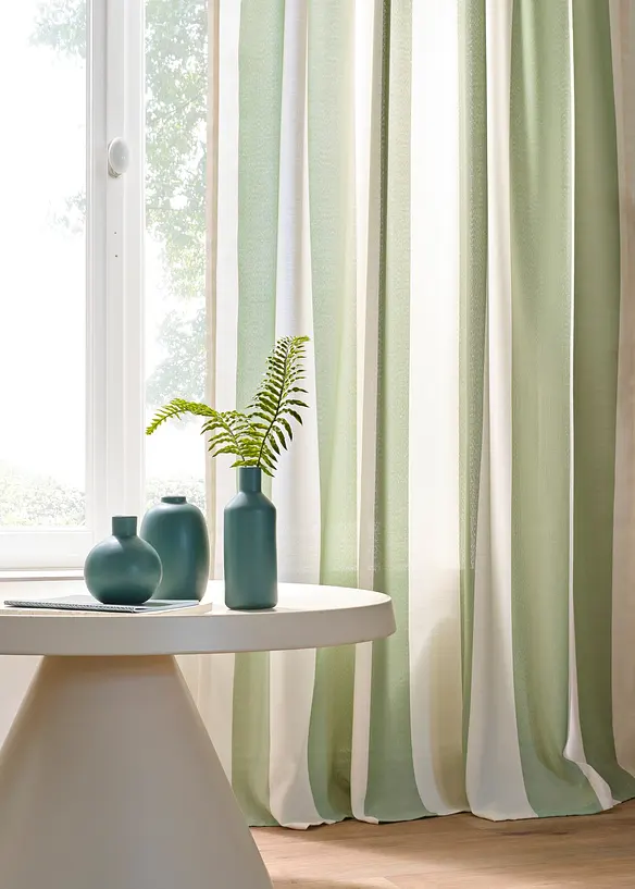 Gardin med resirkulert polyester, f&aring;s ogs&aring; i ekstra lang (1-pack), bonprix