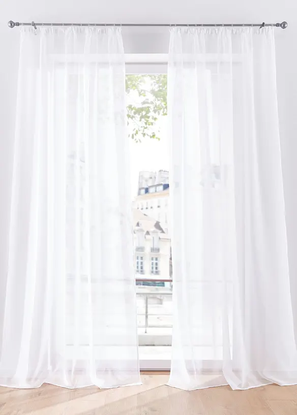 Gardin med lett struktur, f&aring;s ogs&aring; i ekstra lang (1-pack), bonprix