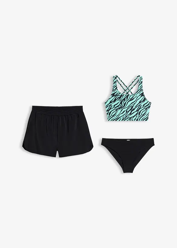 Bikini og shorts (3 delt sett), bonprix