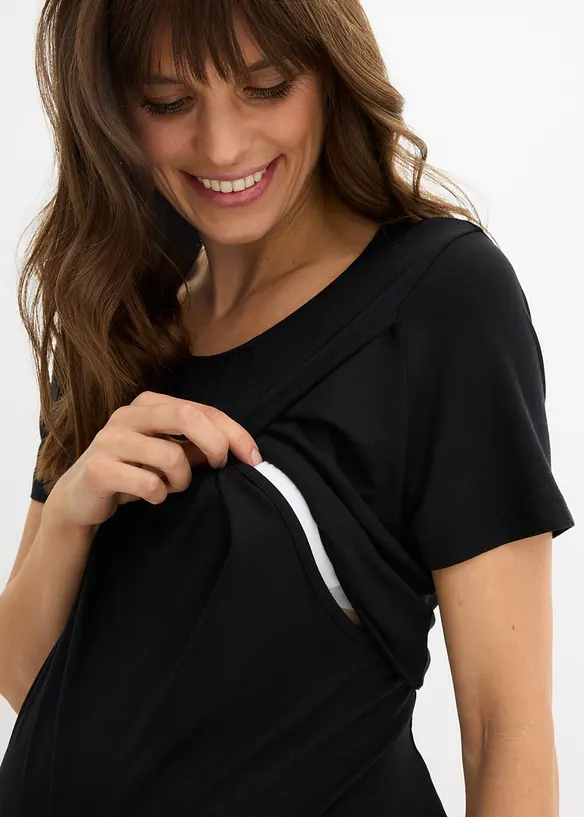 Mammasett med ammetopp, leggings + shorts (3-delt sett), bonprix