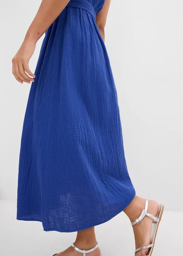 Midikjole i 100% bomull, bonprix