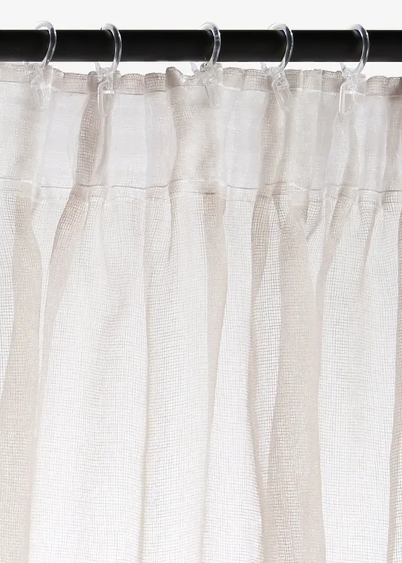 Gardin i fint strukturmateriale (1-pack), bonprix