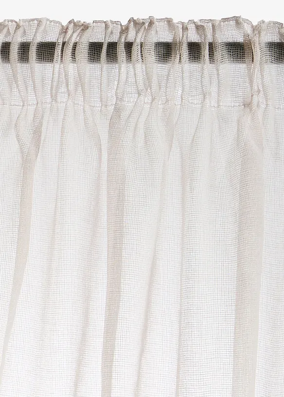 Gardin i fint strukturmateriale (1-pack), bonprix
