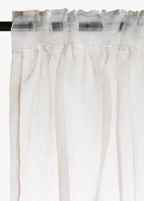 Gardin i fint strukturmateriale (1-pack), bonprix