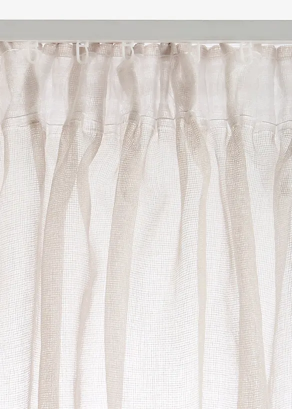 Gardin i fint strukturmateriale (1-pack), bonprix