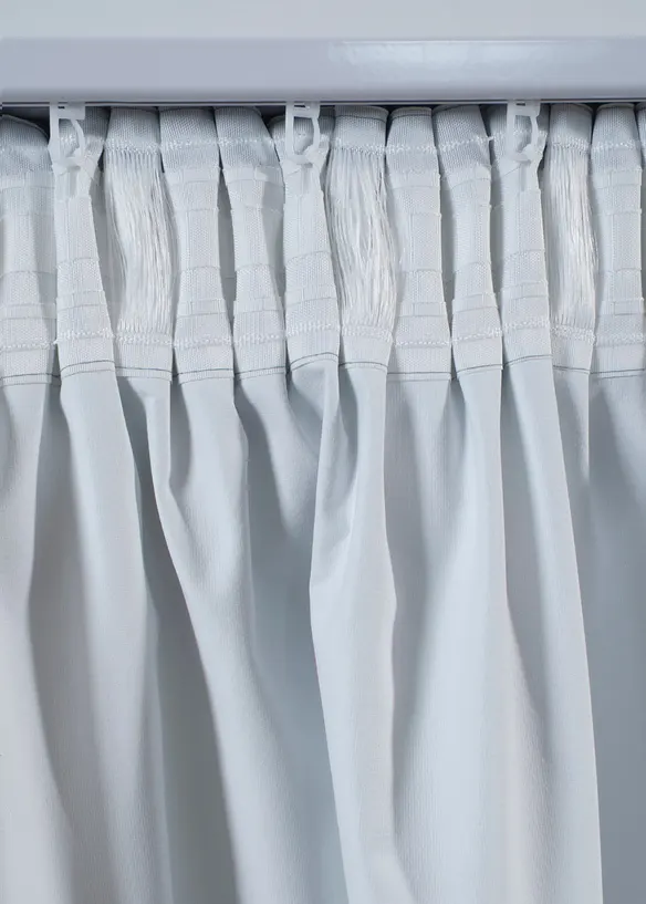 M&oslash;rkleggingsgardin i strukturmateriale (1-pack), bonprix