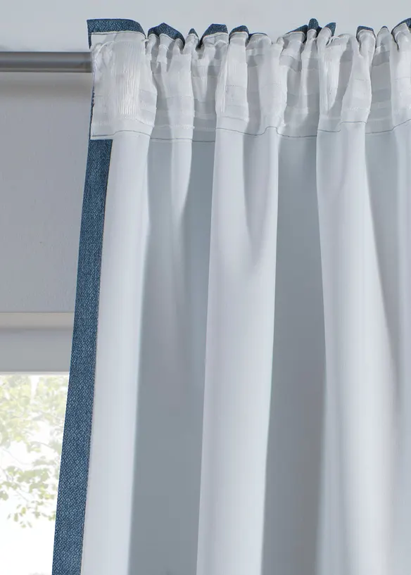 M&oslash;rkleggingsgardin i strukturmateriale (1-pack), bonprix