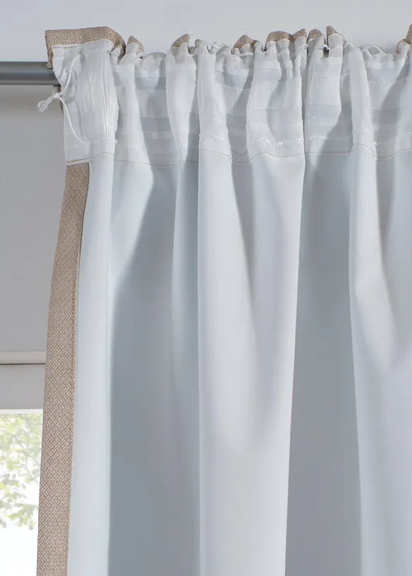M&oslash;rkleggingsgardin i strukturmateriale (1-pack), bonprix