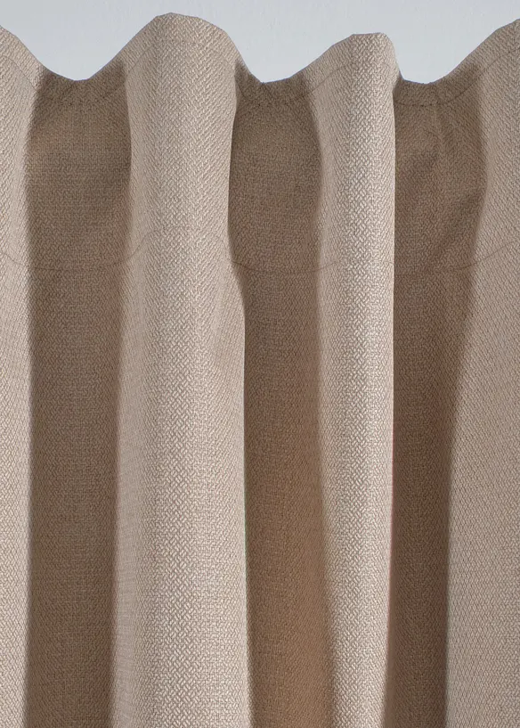 M&oslash;rkleggingsgardin i strukturmateriale (1-pack), bonprix