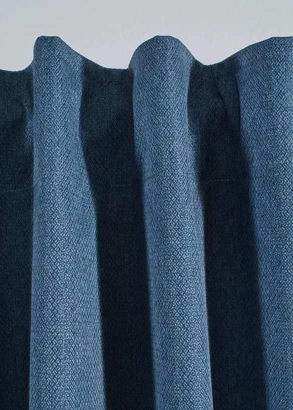 M&oslash;rkleggingsgardin i strukturmateriale (1-pack), bonprix