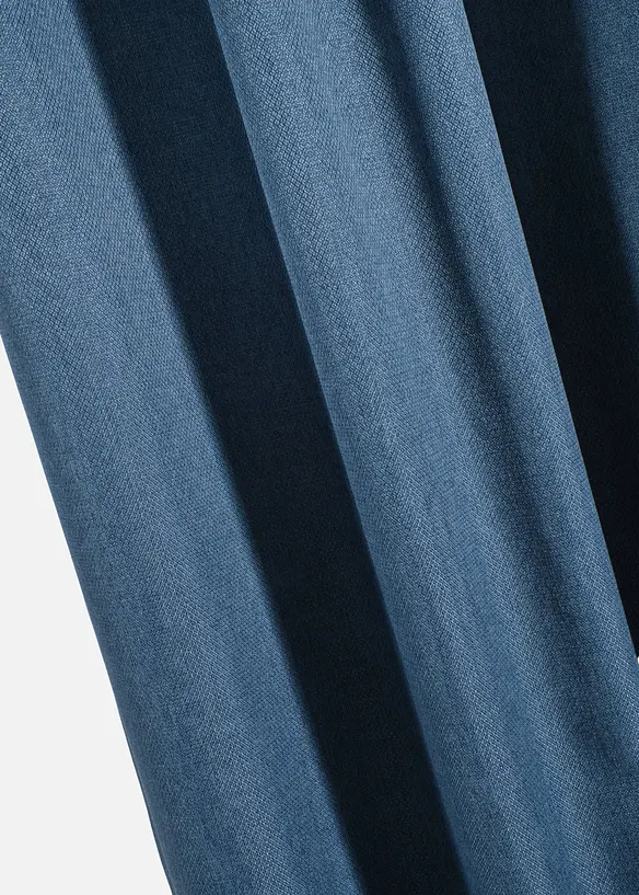 M&oslash;rkleggingsgardin i strukturmateriale (1-pack), bonprix