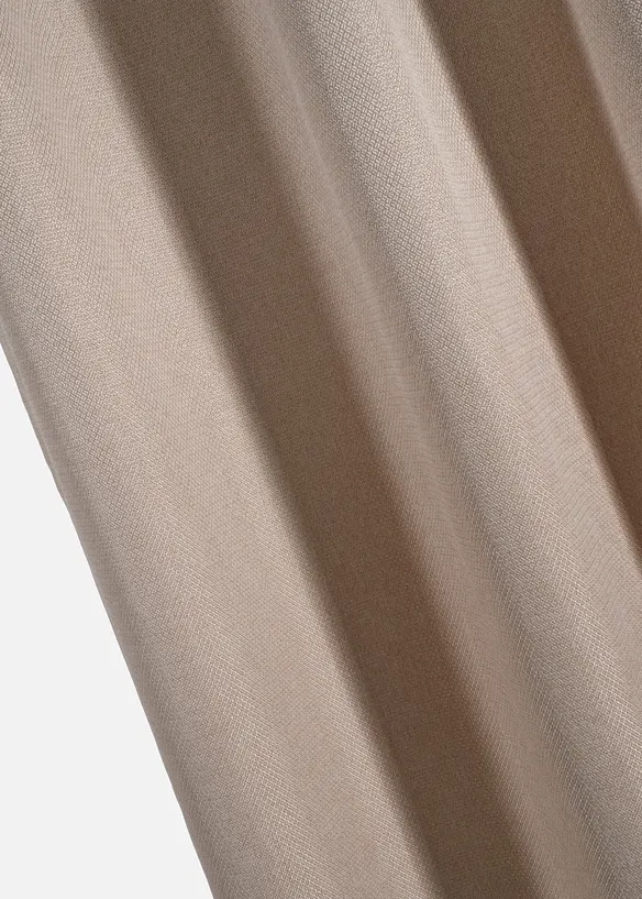 M&oslash;rkleggingsgardin i strukturmateriale (1-pack), bonprix