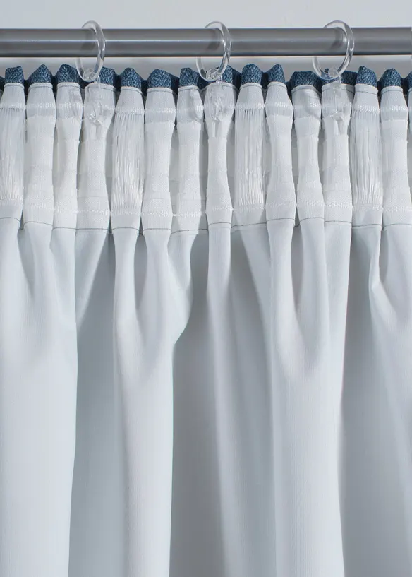 M&oslash;rkleggingsgardin i strukturmateriale (1-pack), bonprix