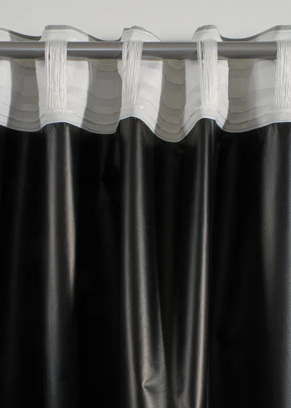 M&oslash;rkleggingsgardin med sort bakside med belegg (1-pack), bonprix