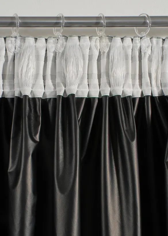 M&oslash;rkleggingsgardin med sort bakside med belegg (1-pack), bonprix