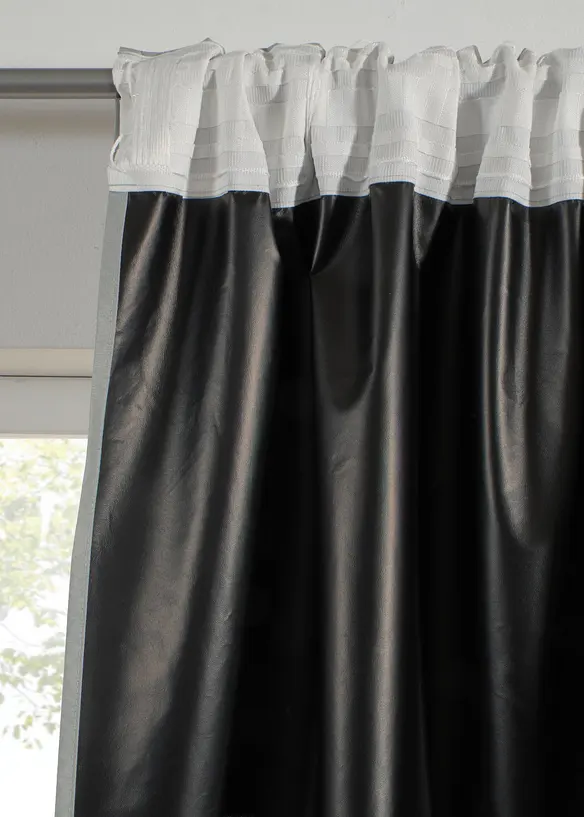 M&oslash;rkleggingsgardin med sort bakside med belegg (1-pack), bonprix