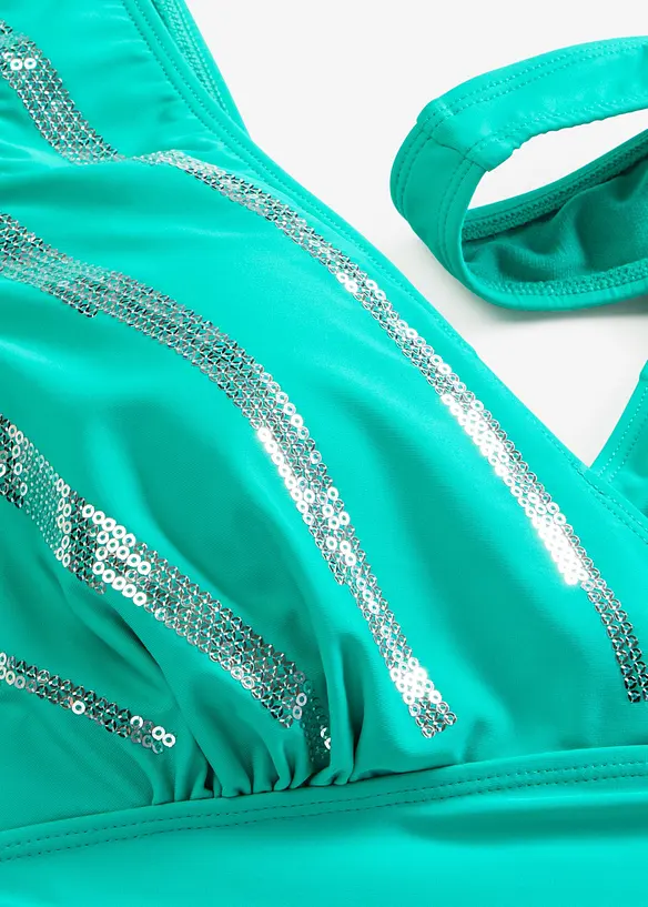Badedrakt med paljetter, bonprix