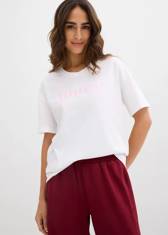 T-skjorte i 100% &oslash;kologisk bomull, bonprix