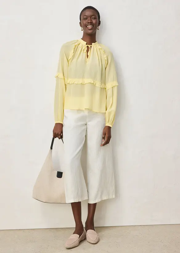 Tunika med silke, bonprix