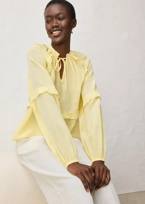 Tunika med silke, bonprix