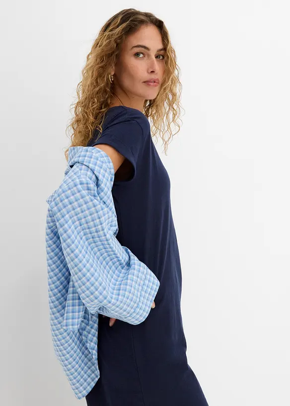 Jerseykjole i bomull, bonprix