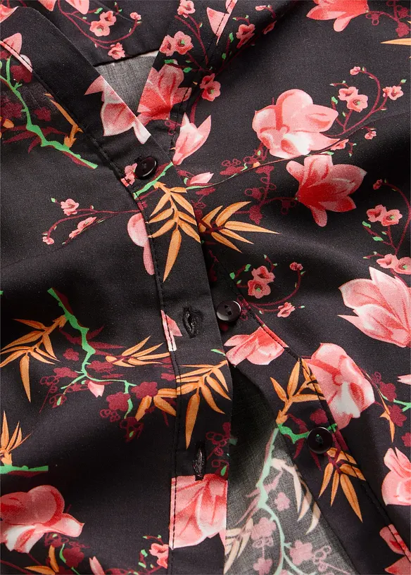 Kortermet bluse i 100% viskose, bonprix