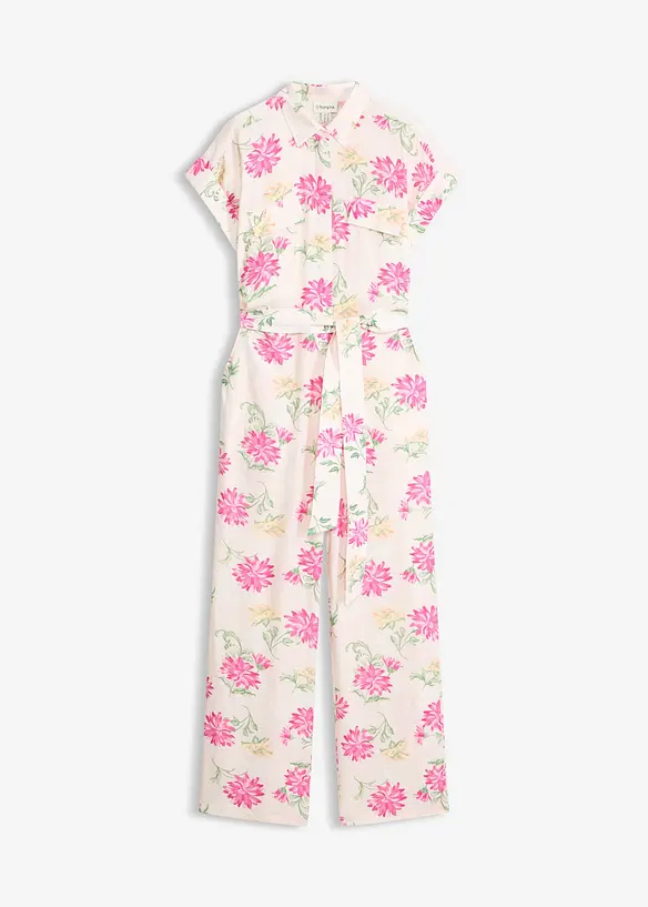 Jumpsuit i lett viskosemiks, bonprix