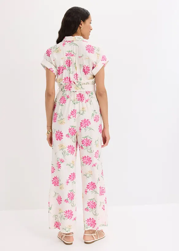 Jumpsuit i lett viskosemiks, bonprix