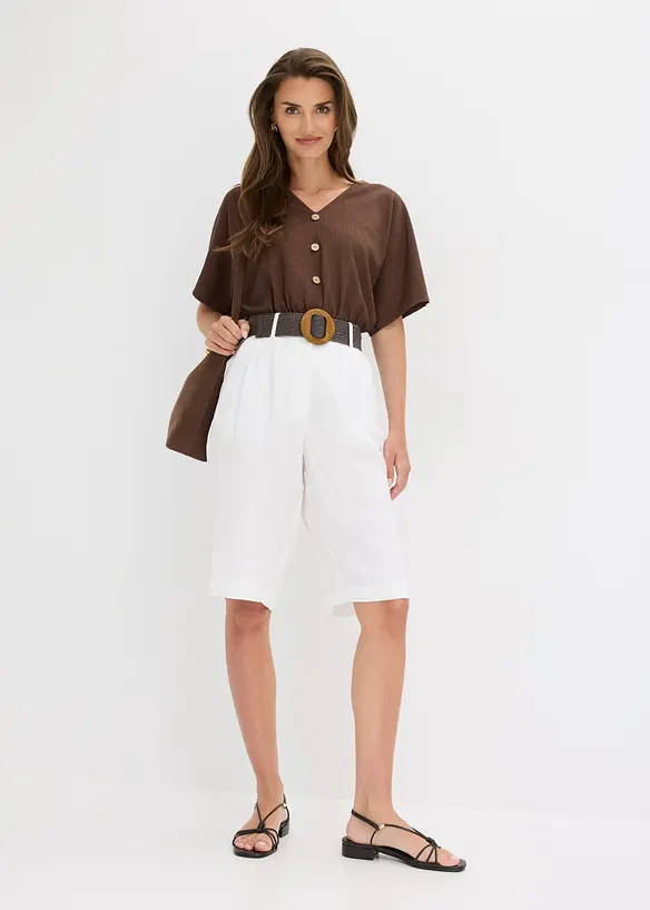 Bermudashorts i myk viskosemiks, bonprix