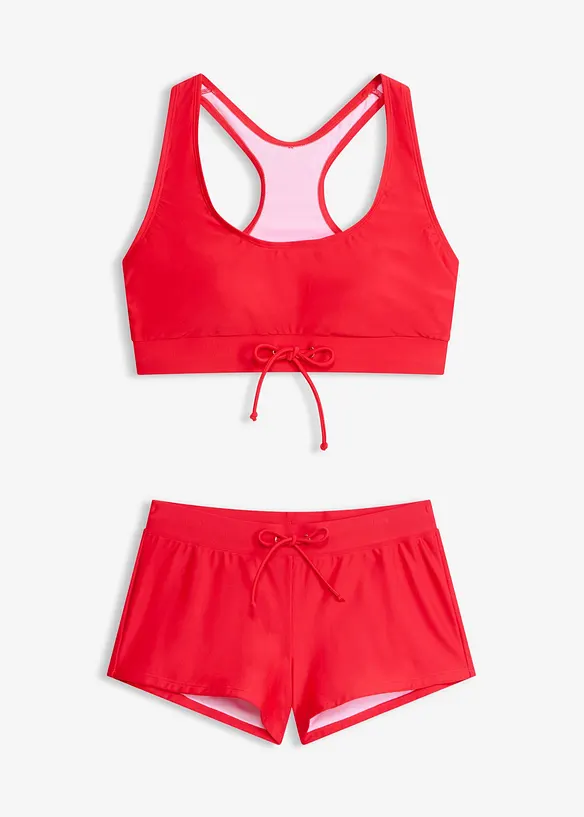 Bustier-bikini med badeshorts (2-delt sett), bonprix