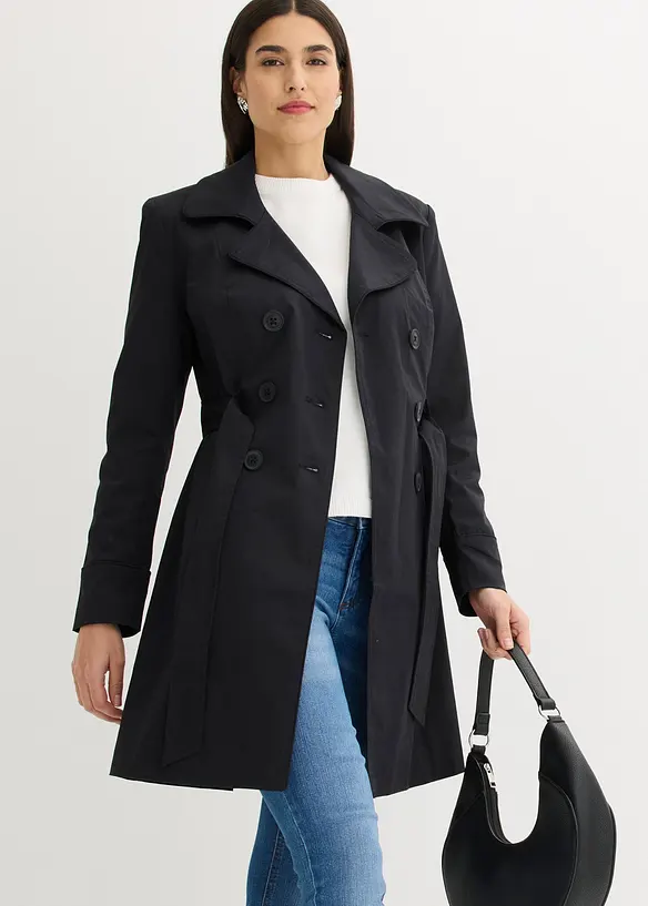 Trenchcoat i bomull, bonprix
