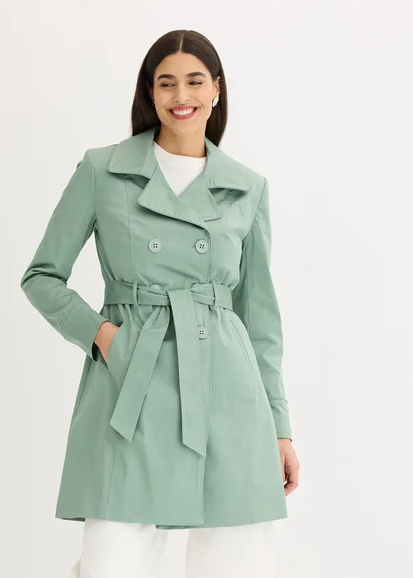 Trenchcoat i bomull, bonprix