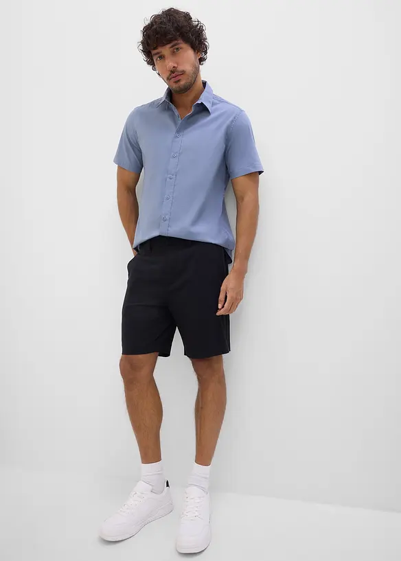 Kortermet stretchskjorte, Slim Fit, bonprix