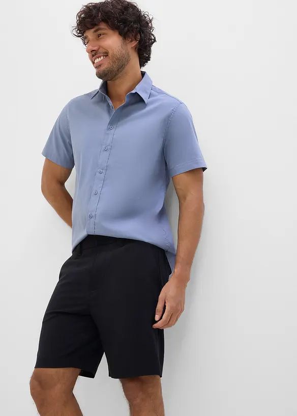 Kortermet stretchskjorte, Slim Fit, bonprix