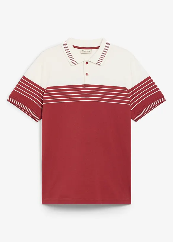 Jersey-poloskjorte av 100% bomull, bonprix