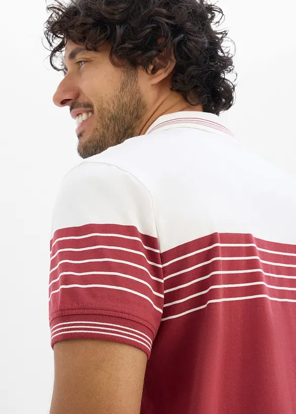 Jersey-poloskjorte av 100% bomull, bonprix