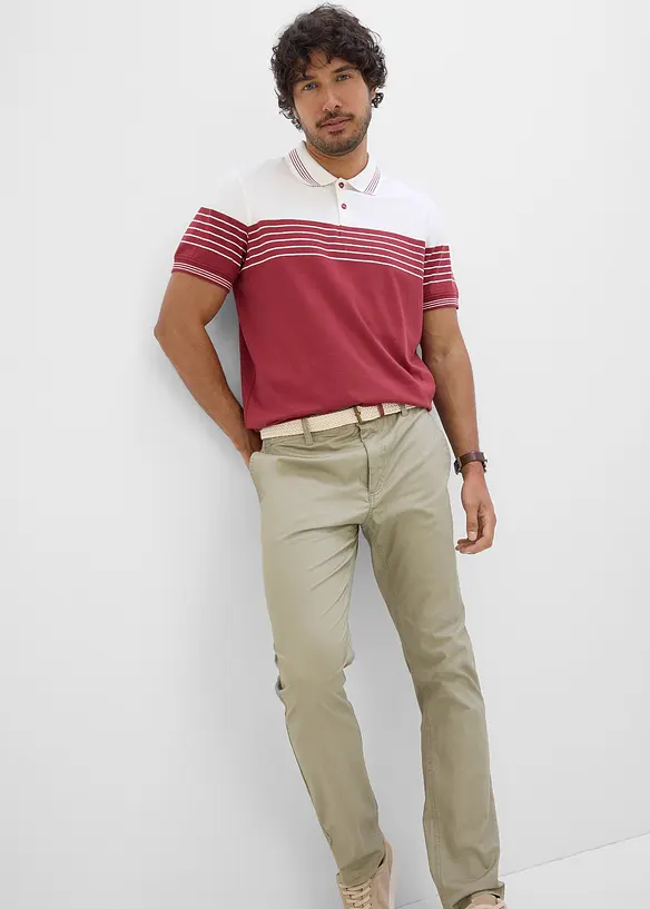 Jersey-poloskjorte av 100% bomull, bonprix