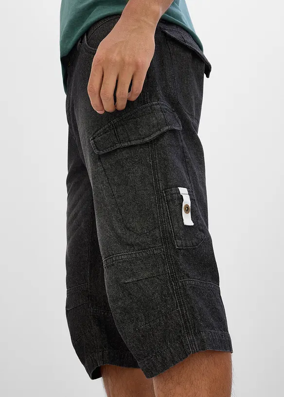 Lett, lang cargo-bermudashorts, Relaxed Fit, bonprix