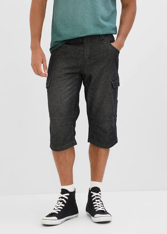 Lett, lang cargo-bermudashorts, Relaxed Fit, bonprix