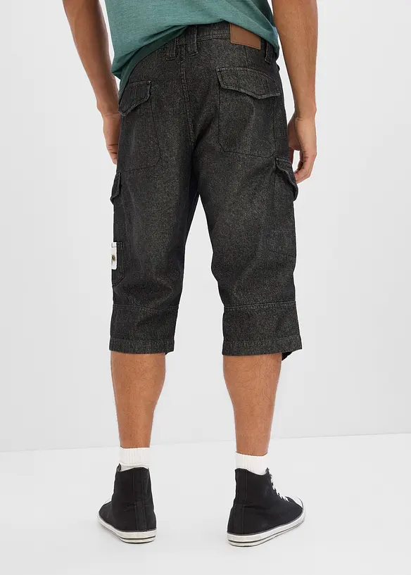Lett, lang cargo-bermudashorts, Relaxed Fit, bonprix