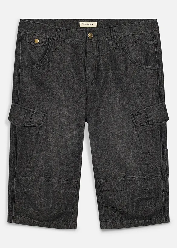Lett, lang cargo-bermudashorts, Relaxed Fit, bonprix