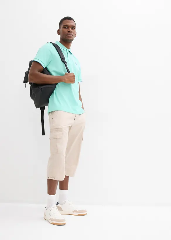 Pik&eacute;-poloskjorte i 100% &oslash;kologisk bomull, bonprix