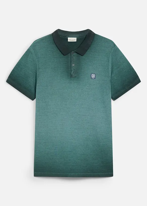 Pik&eacute;-poloskjorte i vasket look, bonprix