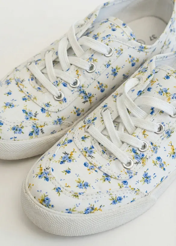 Sneakers av bomullskanvas, bonprix